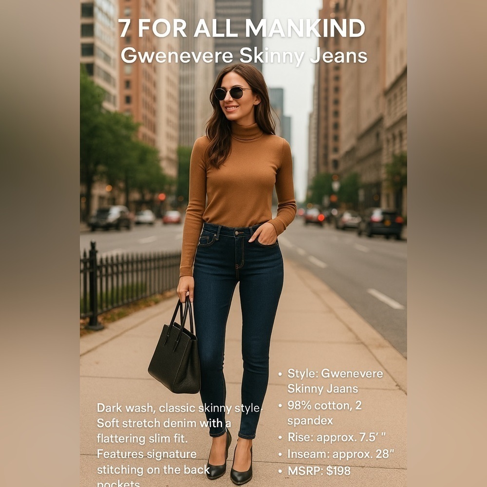 7 For All Mankind Gwenevere Skinny Jeans